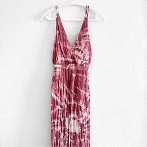 Lulu's Pink Maxi Dress with Flowing Silhouette